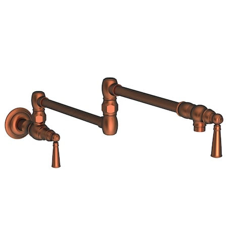 Newport Brass Pot Filler, Wall Mount in Antique Copper 2470-5503-08A